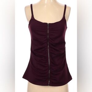 Fabletics Deep Burgundy Camisole with Zipper